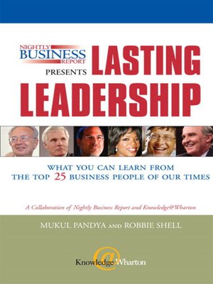 Nightly Business Report Presents Lasting Leadership - ebook